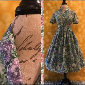 1950’s floral vintage dress